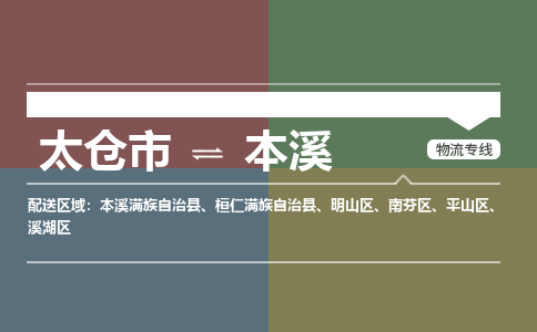 太仓到本溪物流专线|太仓市至本溪货运公司