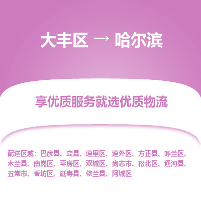 大丰到哈尔滨物流专线-大丰区至哈尔滨货运公司