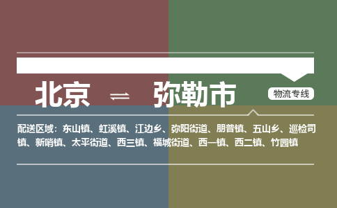 北京到弥勒市物流公司专业的北京到弥勒市物流专线