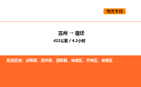 苏州到宿迁物流公司-苏州到宿迁货运专线-苏州到宿迁运输公司