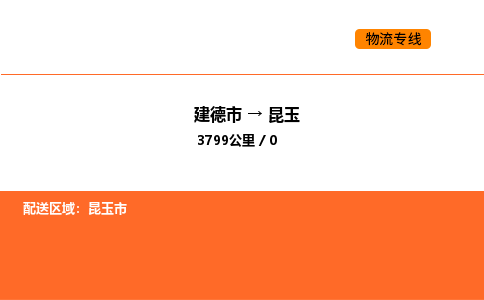 建德到昆玉物流公司