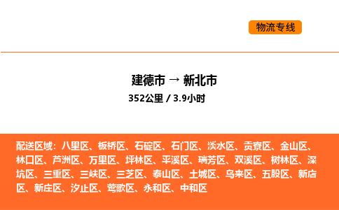 建德到新北市物流公司
