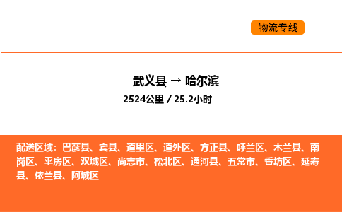 武义县到哈尔滨物流专线公司-掌握实时物流进度