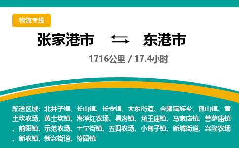 ​张家港市到东港市专线运输-​张家港市到东港市物流公司-​张家港市到东港市货运专线