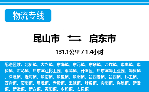 ​昆山市到启东市物流公司_昆山市到启东市货运专线