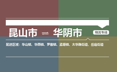​昆山市到华阴市物流公司-​昆山市到华阴市物流专线-昆山市到华阴市运输专线